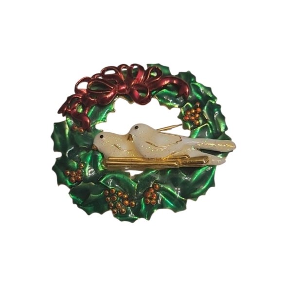 Vintage Holiday Brooch - Picture 5 of 6